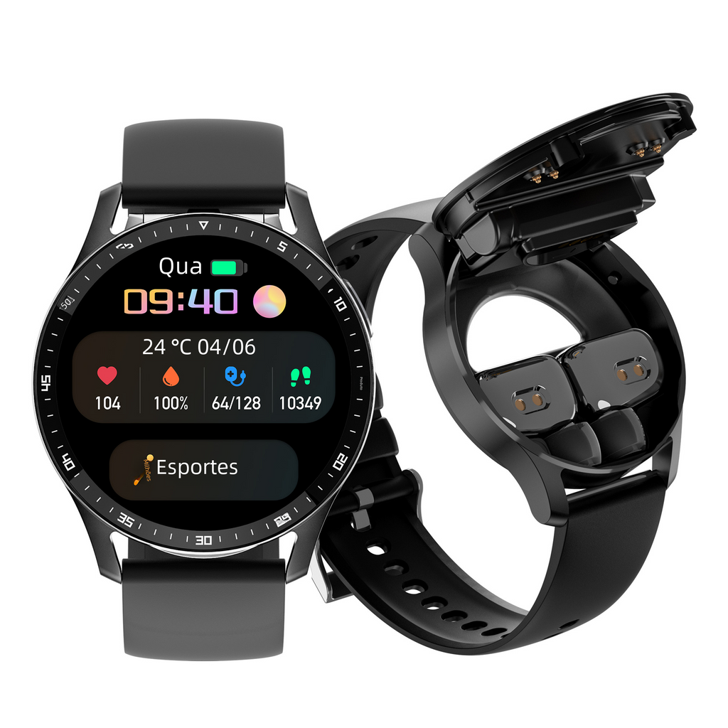 X7 Smartwatch with Bluetooth Earbuds for Music & Calls