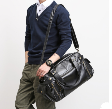 PU Leather Crossbody Travel Bag