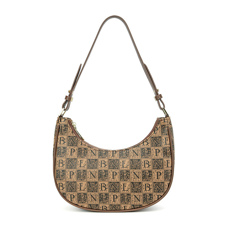 Retro Alphabet Jacquard Shoulder Bag