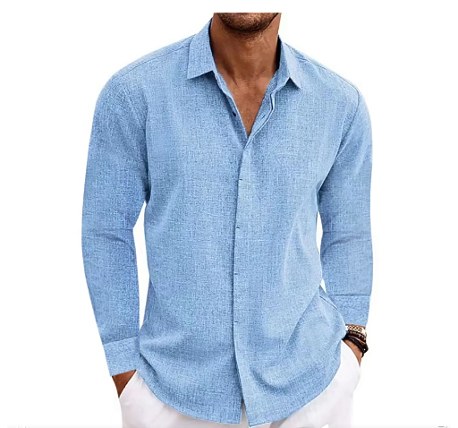 Luca Romano Signature Linen Shirt (Men's Long Sleeve)