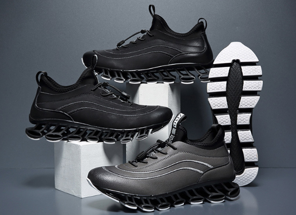 Leather Blade Sports Shoes, Casual Running Shoes for Men