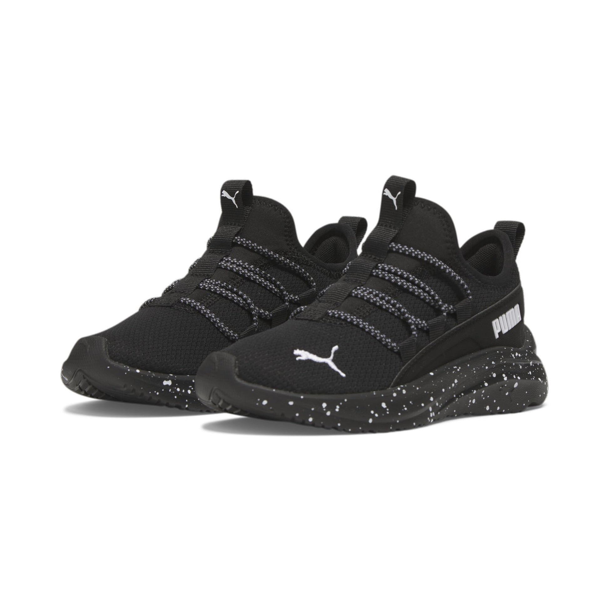 PUMA One4All Sneaker Black White 2 US Unisex Little Kid