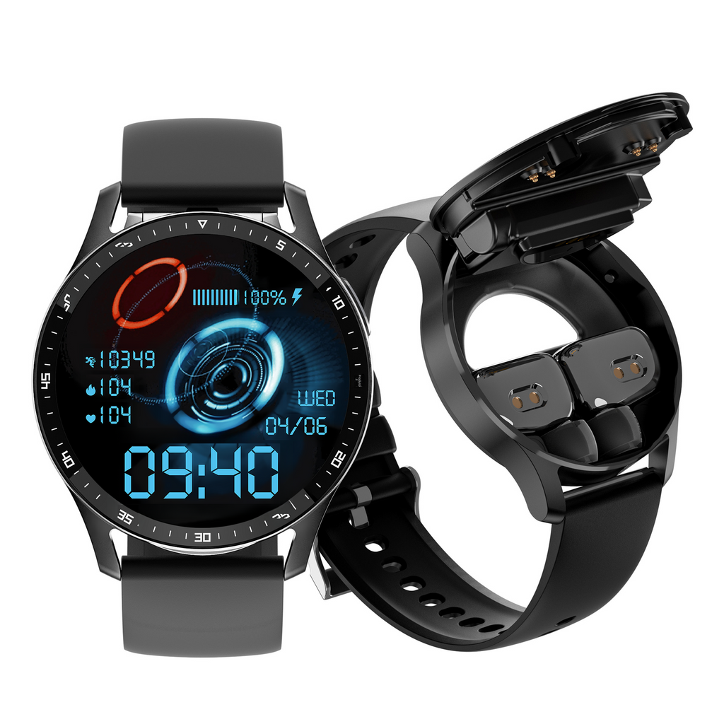 X7 Smartwatch with Bluetooth Earbuds for Music & Calls