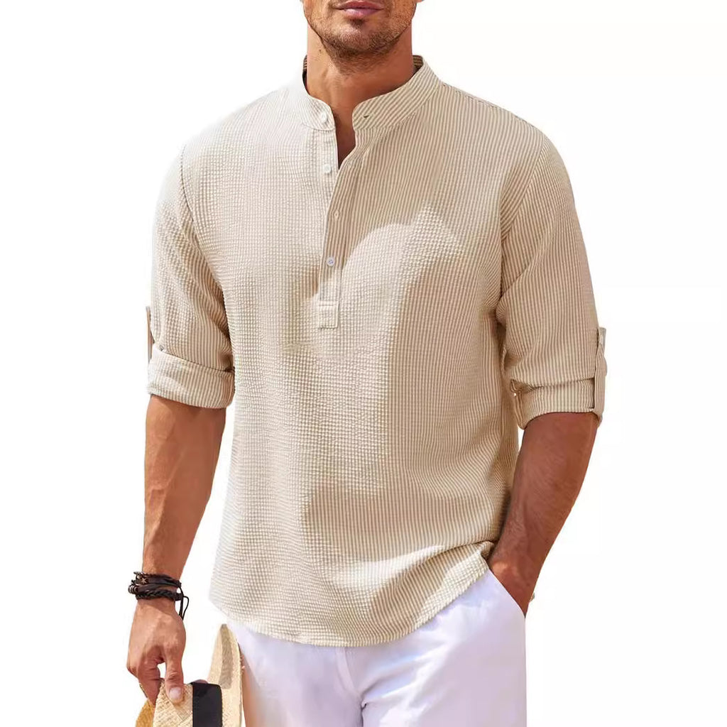 Men's Long Sleeve Pineapple Check Shirt