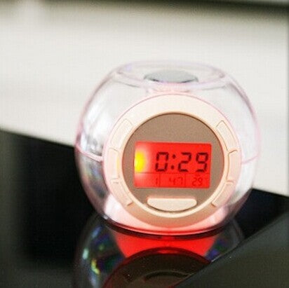 Color Changing Electronic Clock with Natural Sounds