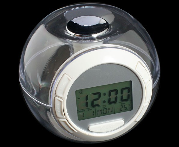 Color Changing Electronic Clock with Natural Sounds