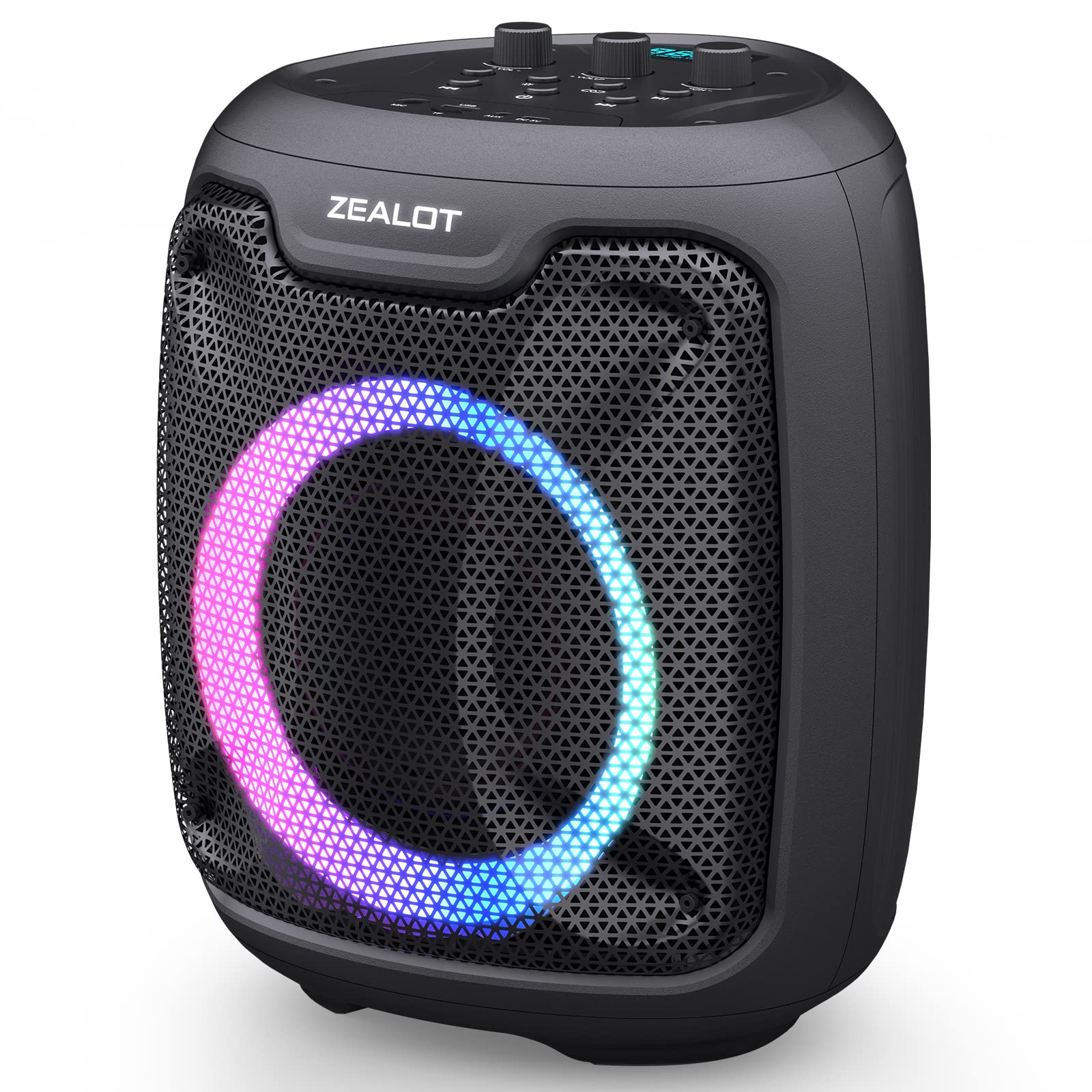 ZEALOT Party Speaker 150W Peak3 Drivers Deep Bass Big Loud Speakers Bluetooth WirelessLarge Portable Bluetooth Speaker with 24 Hours Battery LifeIPX5 Waterproof Speaker for Outdoor Camping