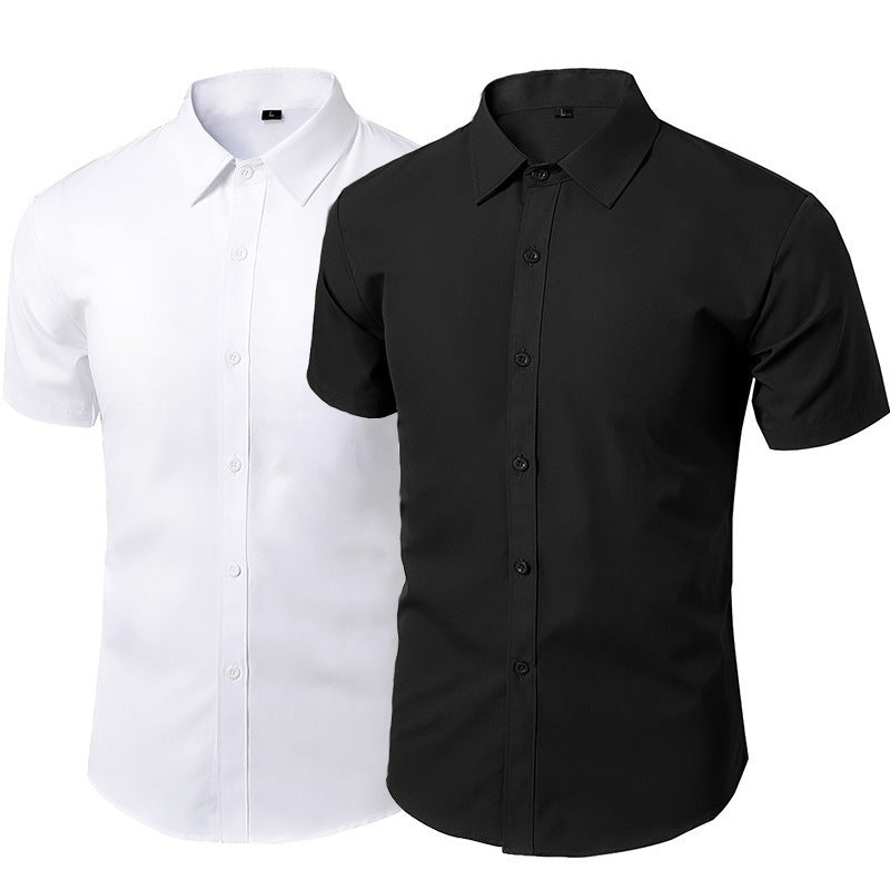 Men's White Long Sleeve Business Dress Shirt