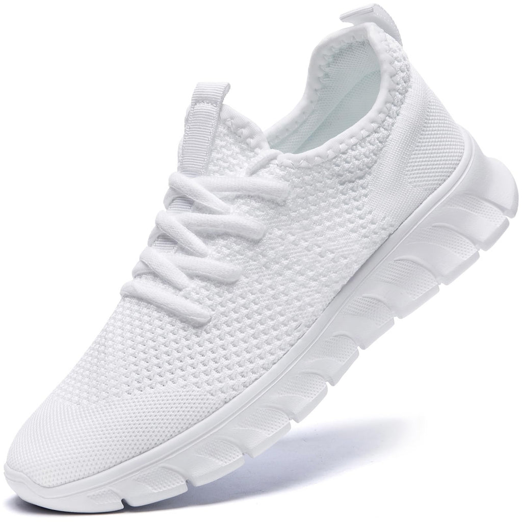 GDEKLO Tennis Shoes Womens Running Sneakers White Non Slip Walking Gym Workout Athletic Comfortable Size 8 Fashion Sport Casual Shoe