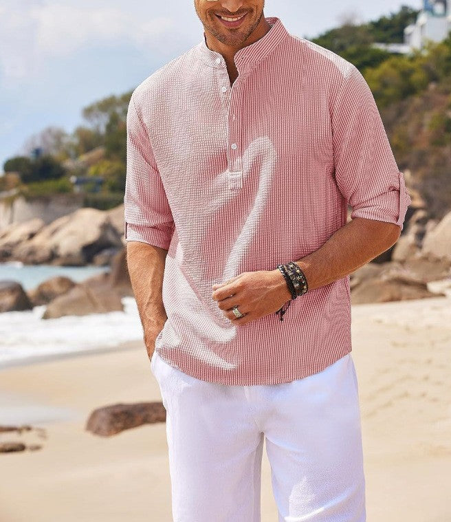 Men's Long Sleeve Pineapple Check Shirt