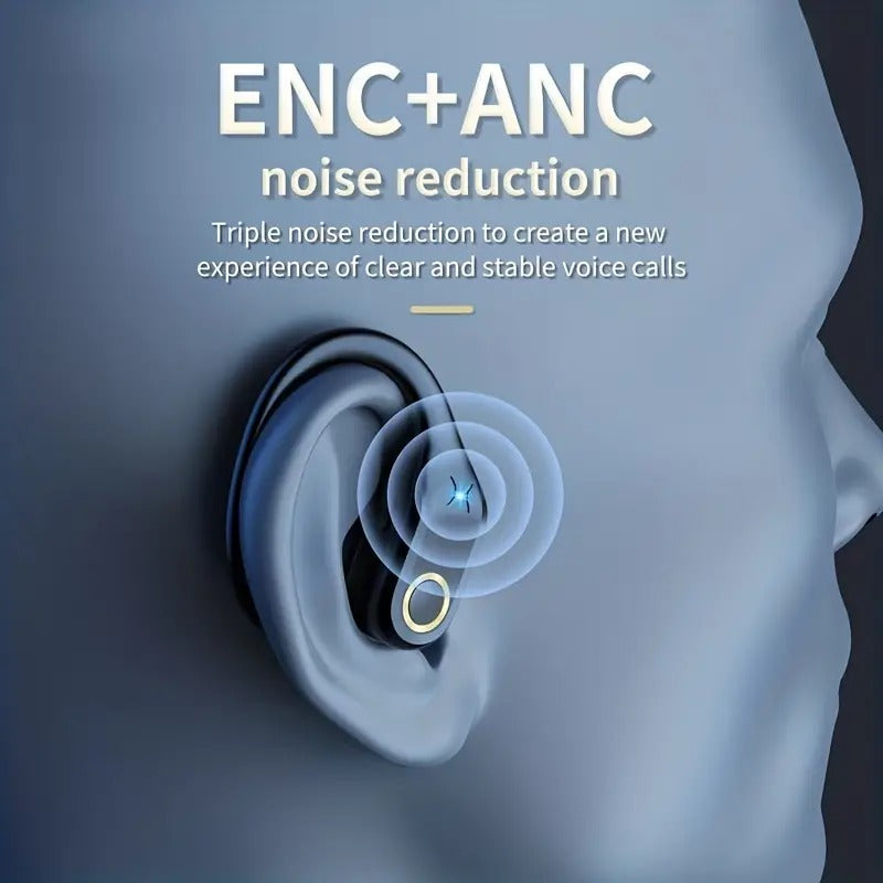 TWS Wireless BT Headset with ANC and LED Power Display