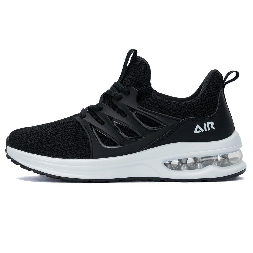 HuJAT Womens Air Running Shoes Athletic Tennis Walking Slip On Shoes Lightweight Casual Sneakers for Gym Jogging Workout WhiteBlack Size 9