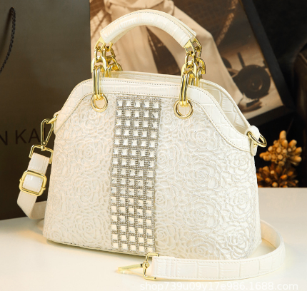 Lace and Diamond Shoulder Bag