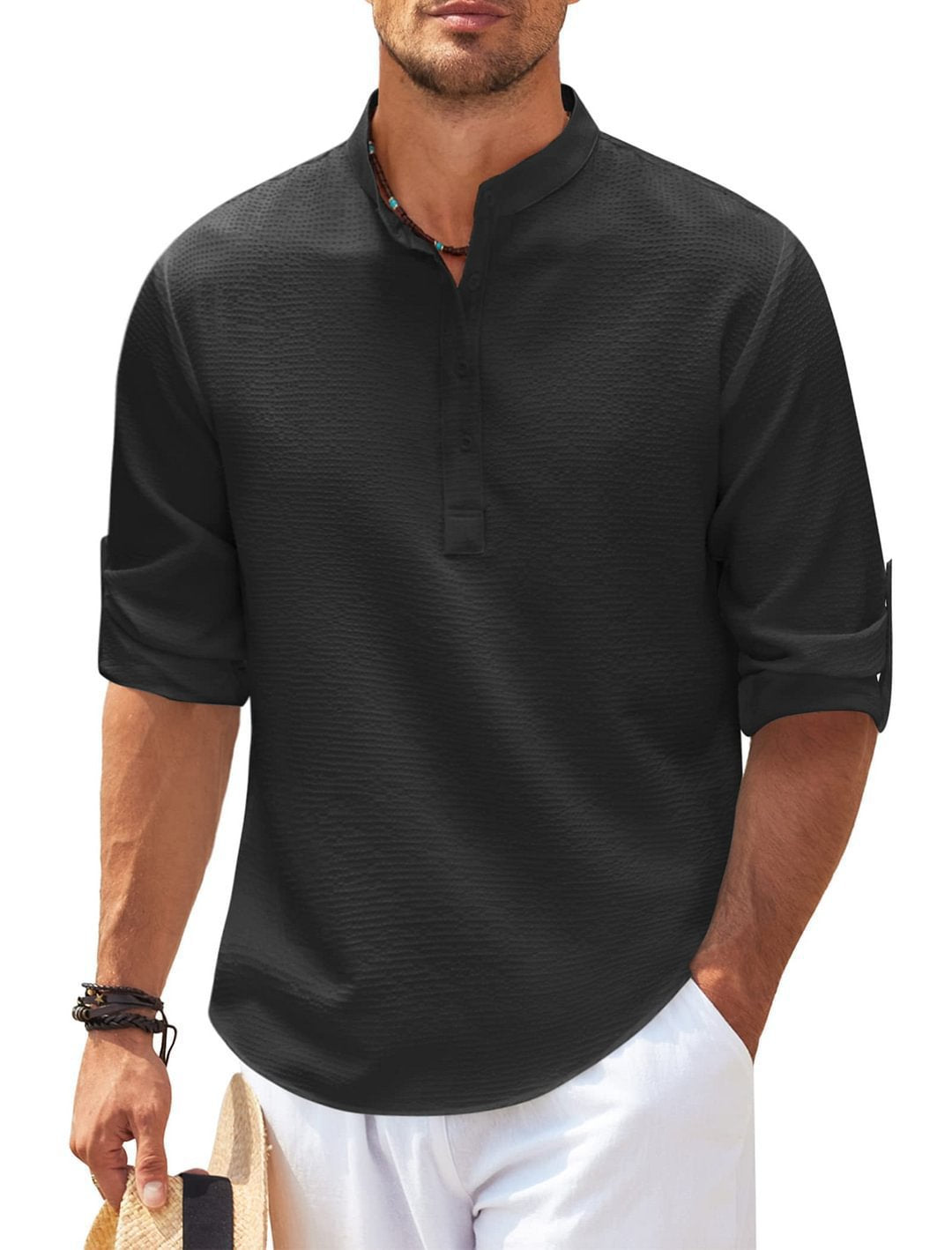 Men's Long Sleeve Pineapple Check Shirt