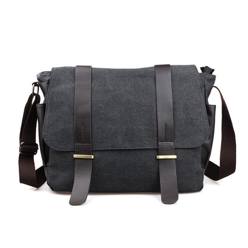 Men's Canvas Crossbody Travel Bag (Shoulder Bag)