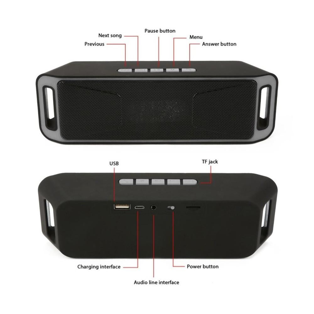 Dual Speaker Wireless Bluetooth Portable Outdoor Speaker