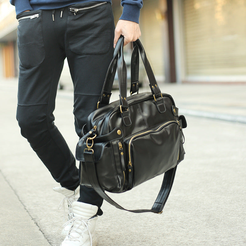 PU Leather Crossbody Travel Bag