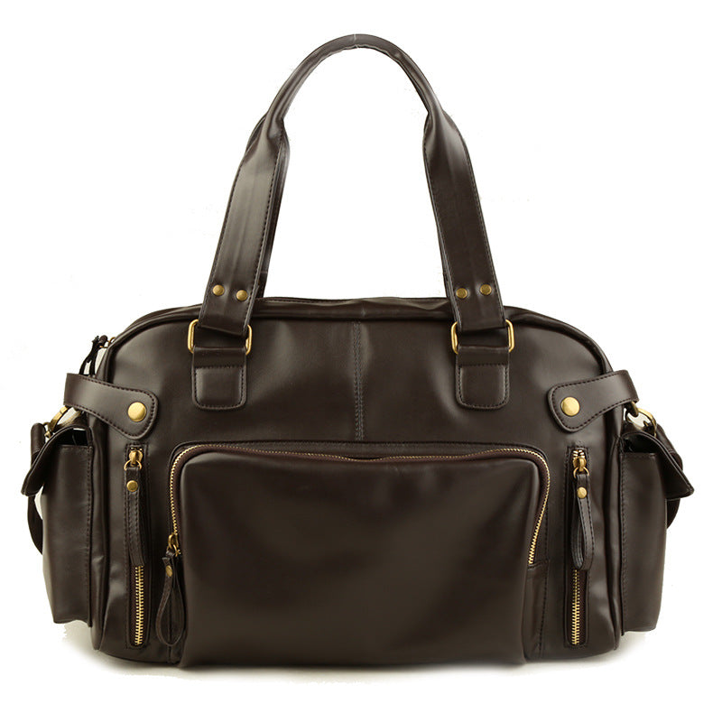 PU Leather Crossbody Travel Bag