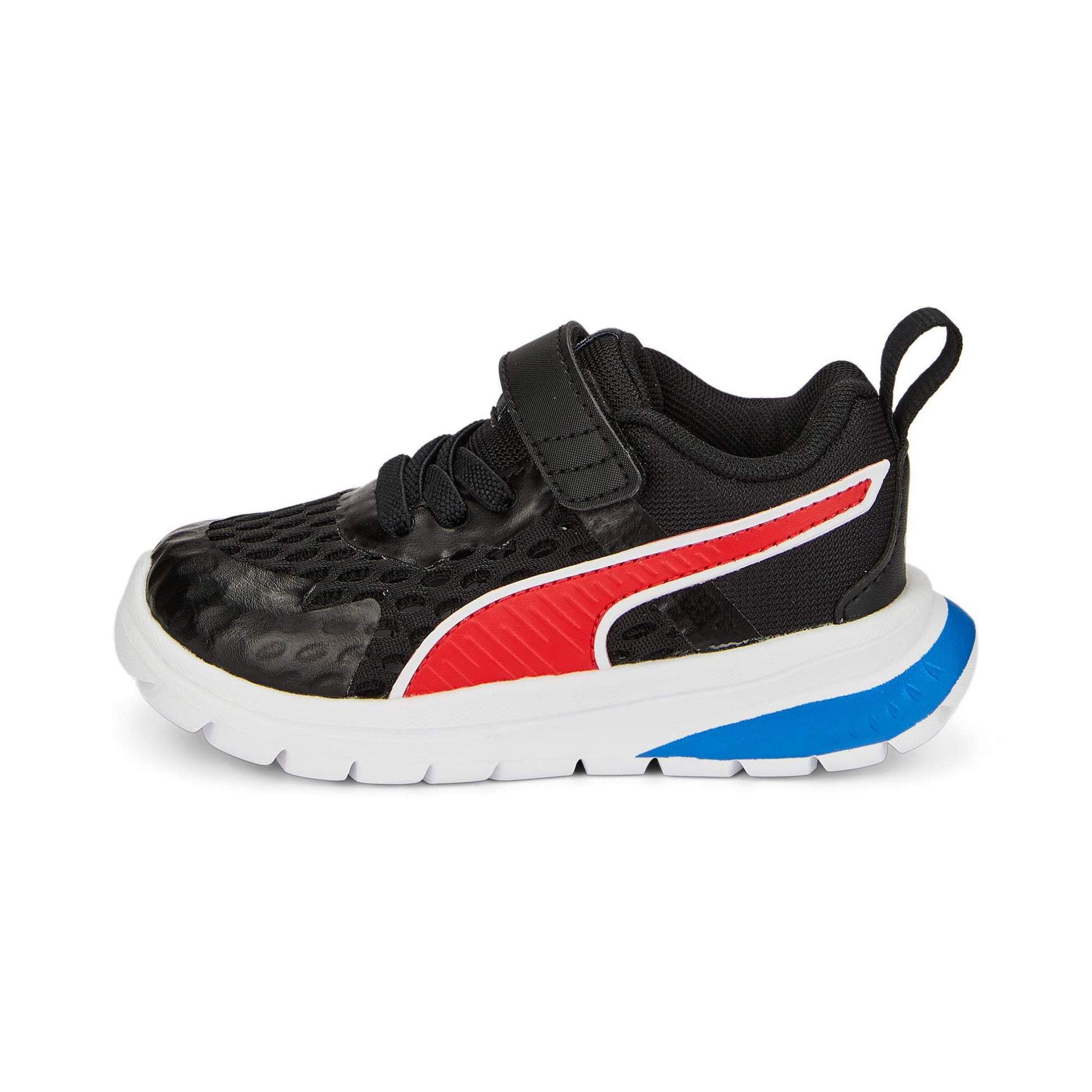 PUMA Evolve Run Hook and Loop Sneaker Summer Black-for All Time Red 10.5 US Unisex Little Kid