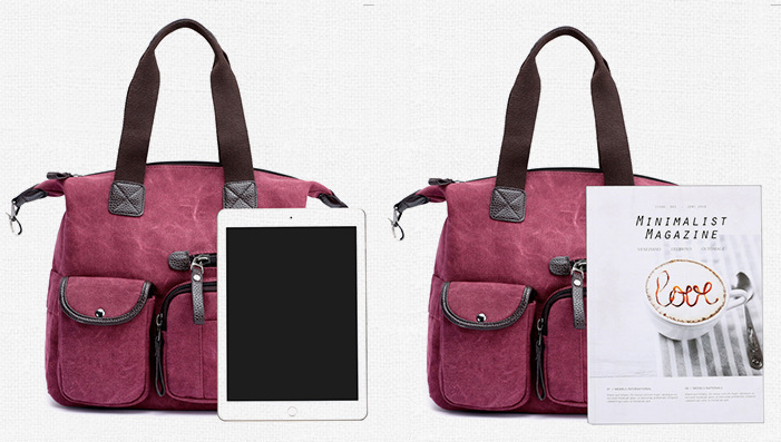 Canvas Shoulder Crossbody Travel Bag