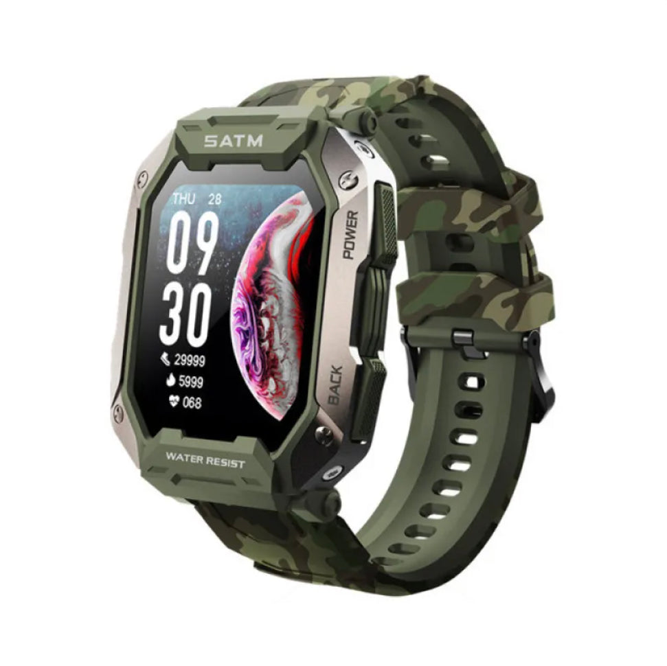 Versatile Silicone Wristband Smartwatch For Men's Leisure