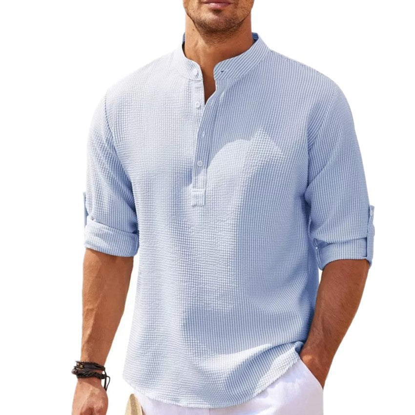 Men's Long Sleeve Pineapple Check Shirt