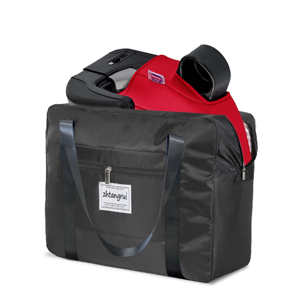 zhtangrui Booster Seat Travel Bag - Booster Car Seat Travel Bag For Airplane - Booster Seat Cover For Airplane Travel (black)