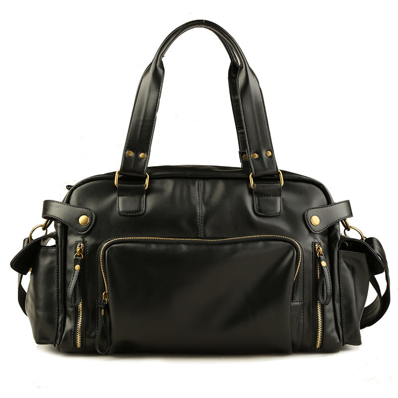 PU Leather Crossbody Travel Bag