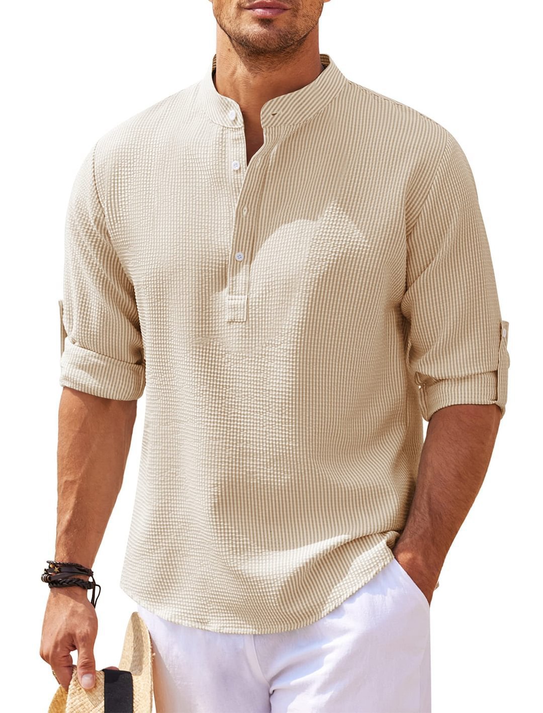 Men's Long Sleeve Pineapple Check Shirt