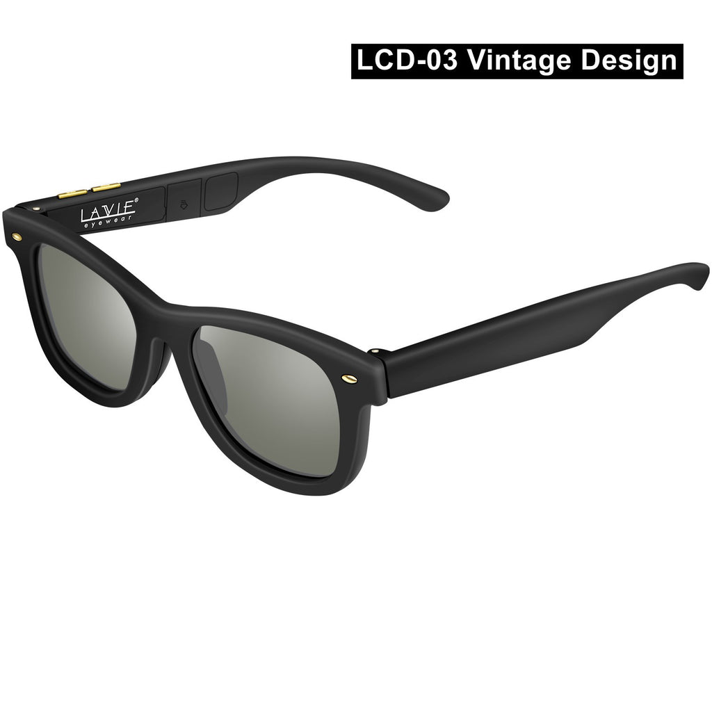 LCD Sunglasses with Electronic Color Change Feature