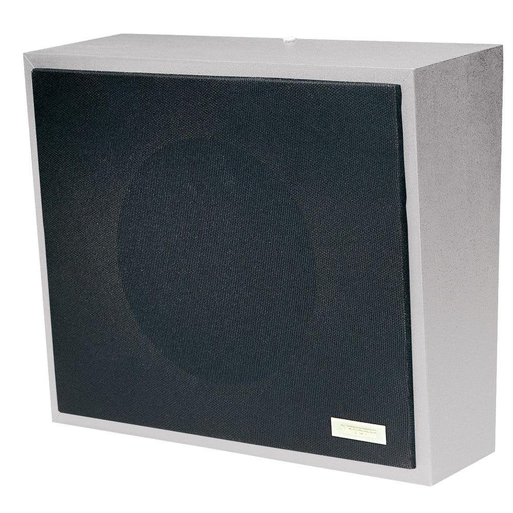 8in Amplified Wall Speaker Metal Black