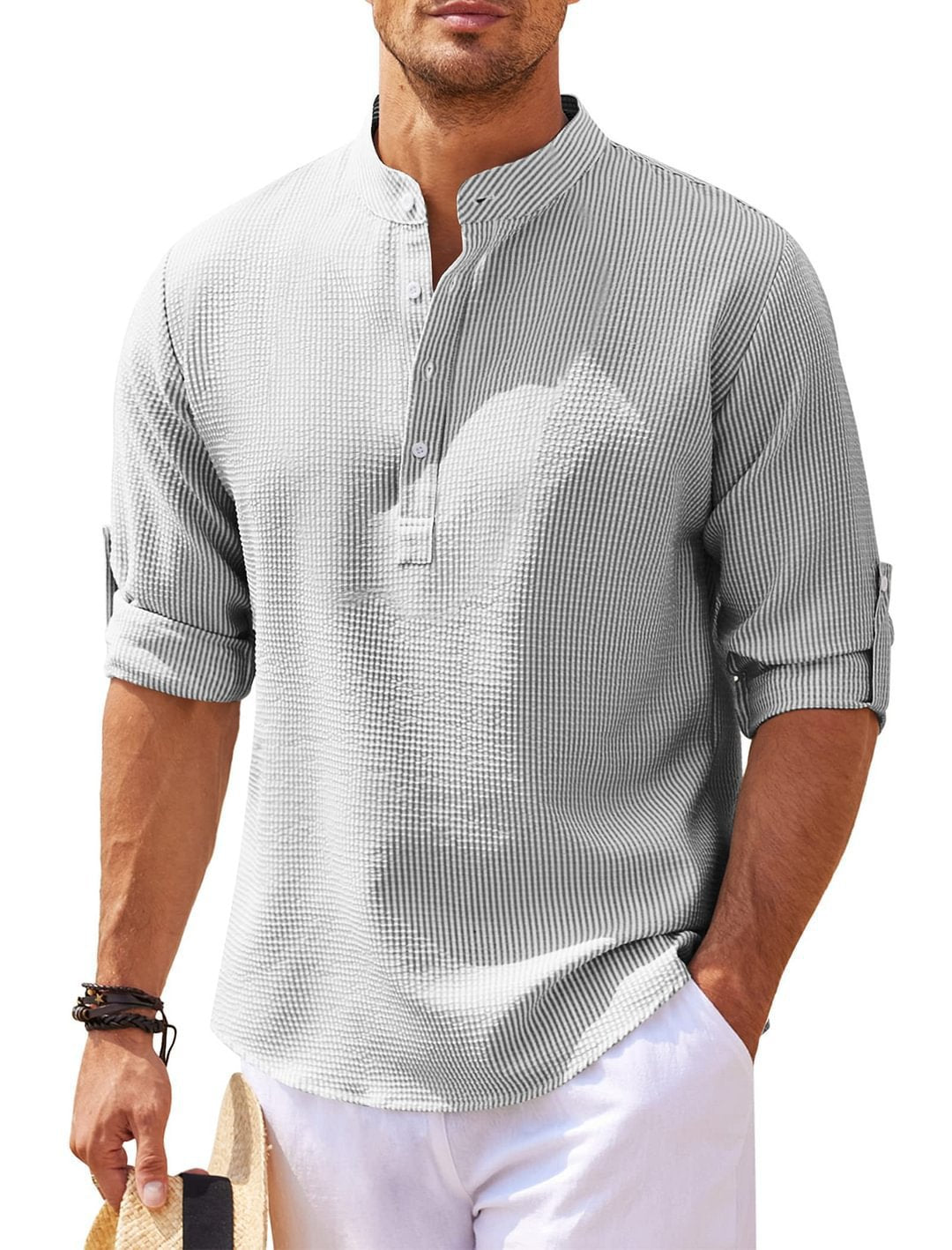 Men's Long Sleeve Pineapple Check Shirt