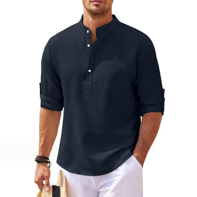 Men's Long Sleeve Pineapple Check Shirt