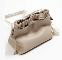 Unique Pleated Tote Shoulder Bag