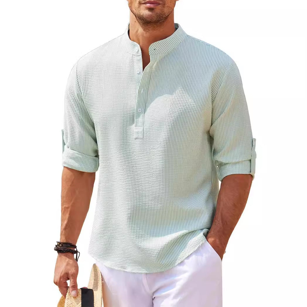 Men's Long Sleeve Pineapple Check Shirt