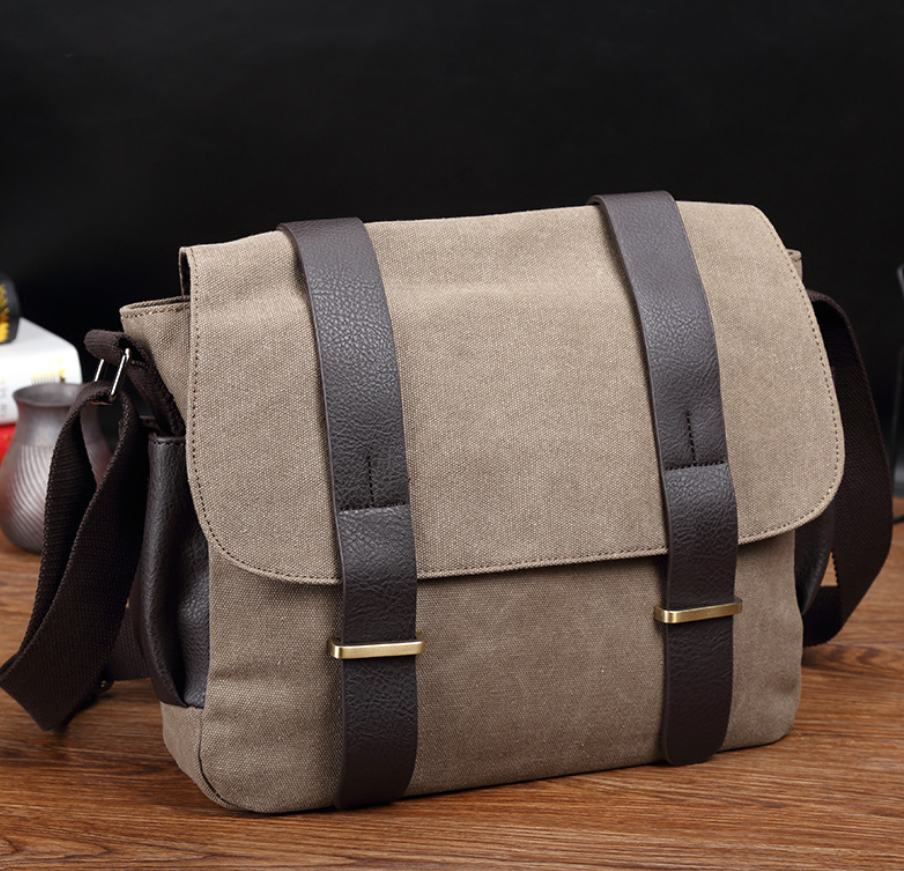 Men's Canvas Crossbody Travel Bag (Shoulder Bag)