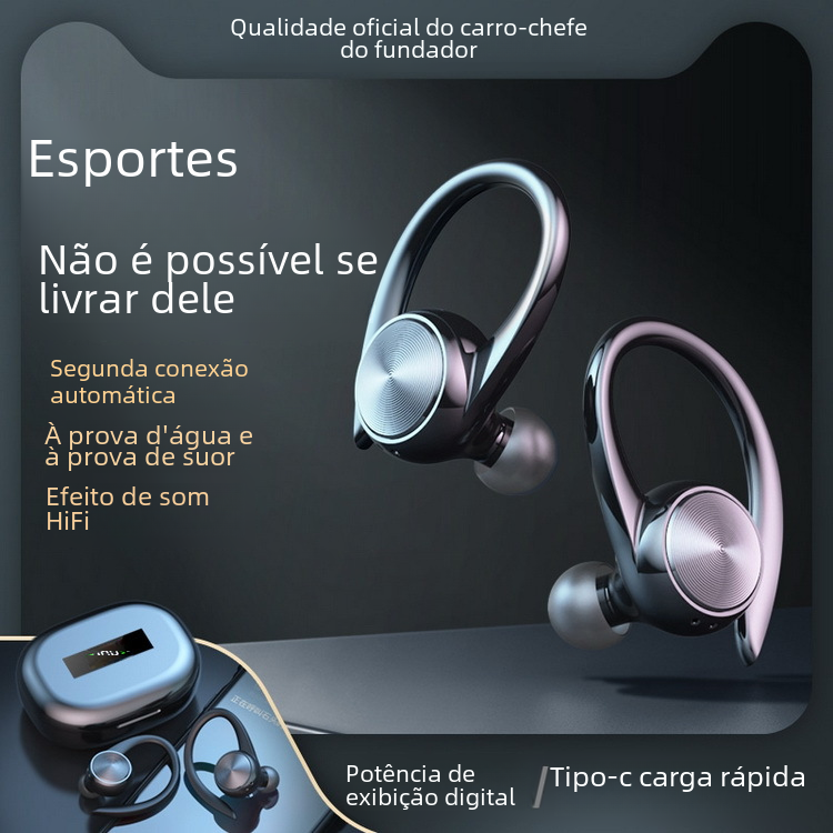 R200 TWS Sports Bluetooth Earphones with LED Display